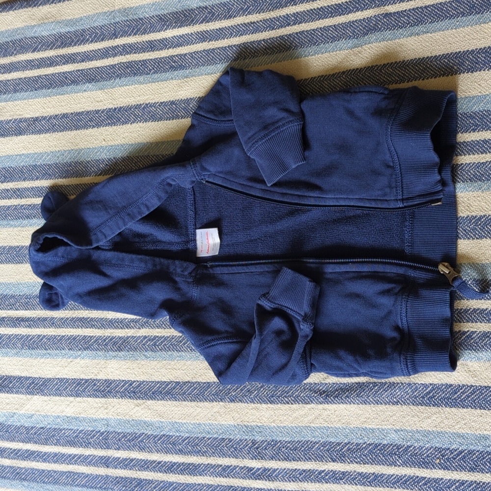 🐻 6-12M Hanna Andersson bear hoodie zip up